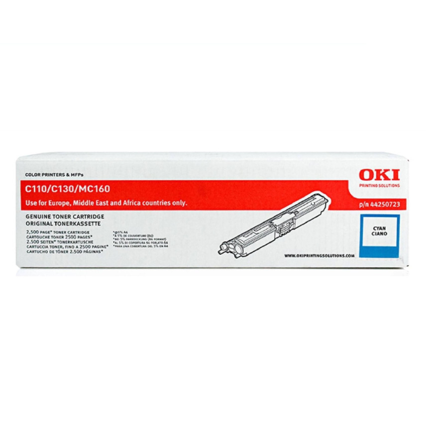 OKI Toner C110/130/160 Cyan 44250723 2,5K
