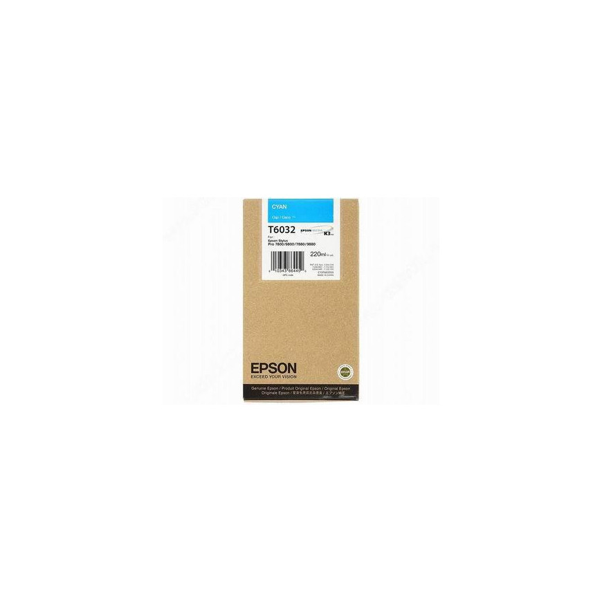 Epson Tusz Pro7800/7880 T6032 Cyan 220ml