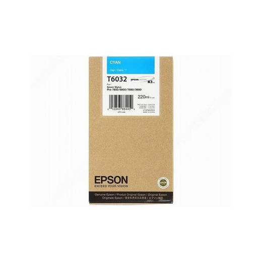 Epson Tusz Pro7800/7880 T6032 Cyan 220ml