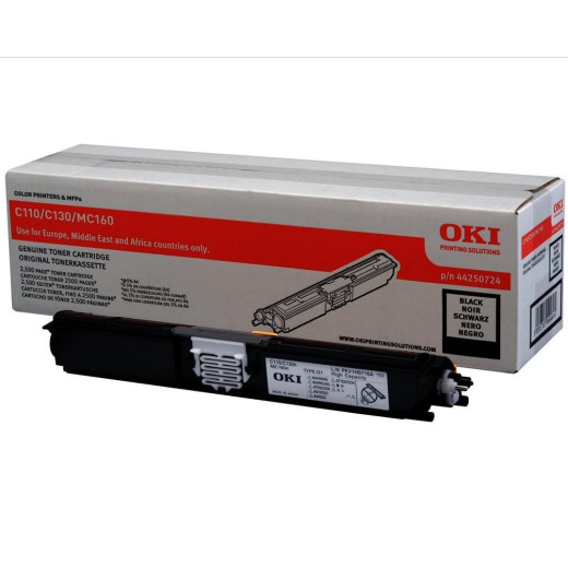 OKI Toner C110/130/160 Black 44250724 2,5K