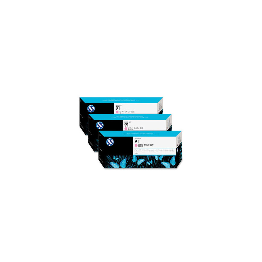 HP Tusz nr 91 Light magenta C9487 775 ml trzypak (3xC9471)