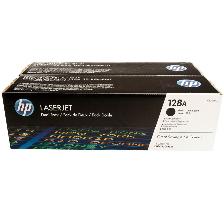 HP Toner nr 125AD CB540AD Black 2pack 
