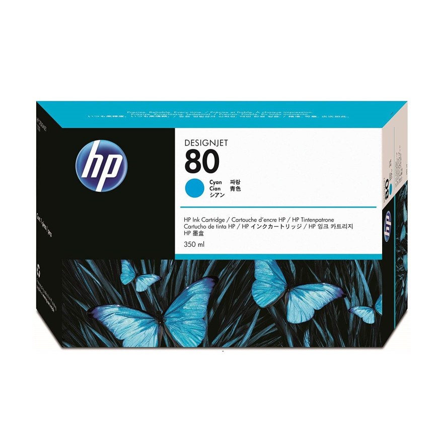 HP Tusz nr 80 C4846A Cyan 350ml 