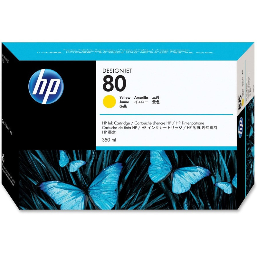HP Tusz nr 80 C4848A Yellow 350ml 