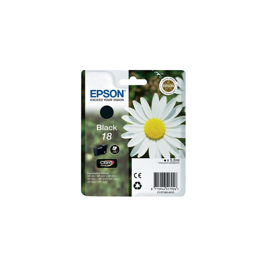 Epson Tusz 18 Claria Home T1801 Black 5,2ml