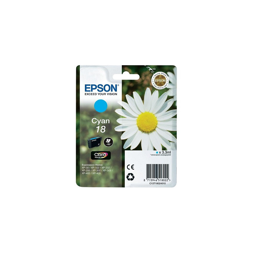 Epson Tusz 18 Claria Home T1802 Cyan 3,3ml