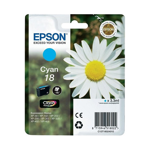 Epson Tusz 18 Claria Home T1802 Cyan 3,3ml