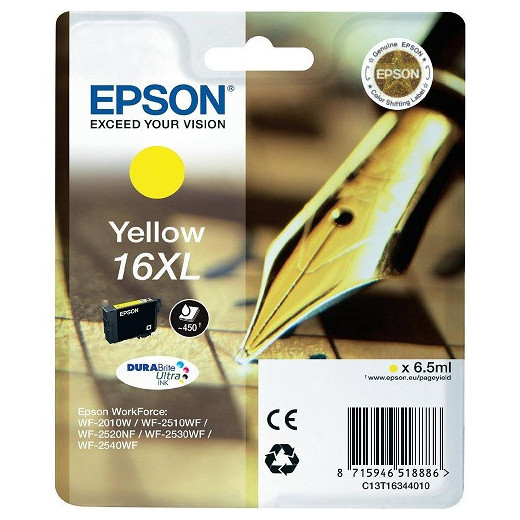 Epson Tusz 16XL WF2010 T1634 Yellow 6,5ml