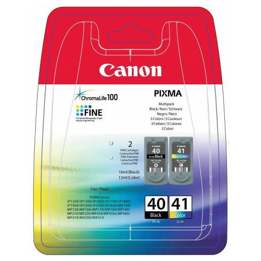 Canon Tusz PG-40+CL41 Twin Pack Black - 16 ml, 355s, Color - 12 ml, 308s