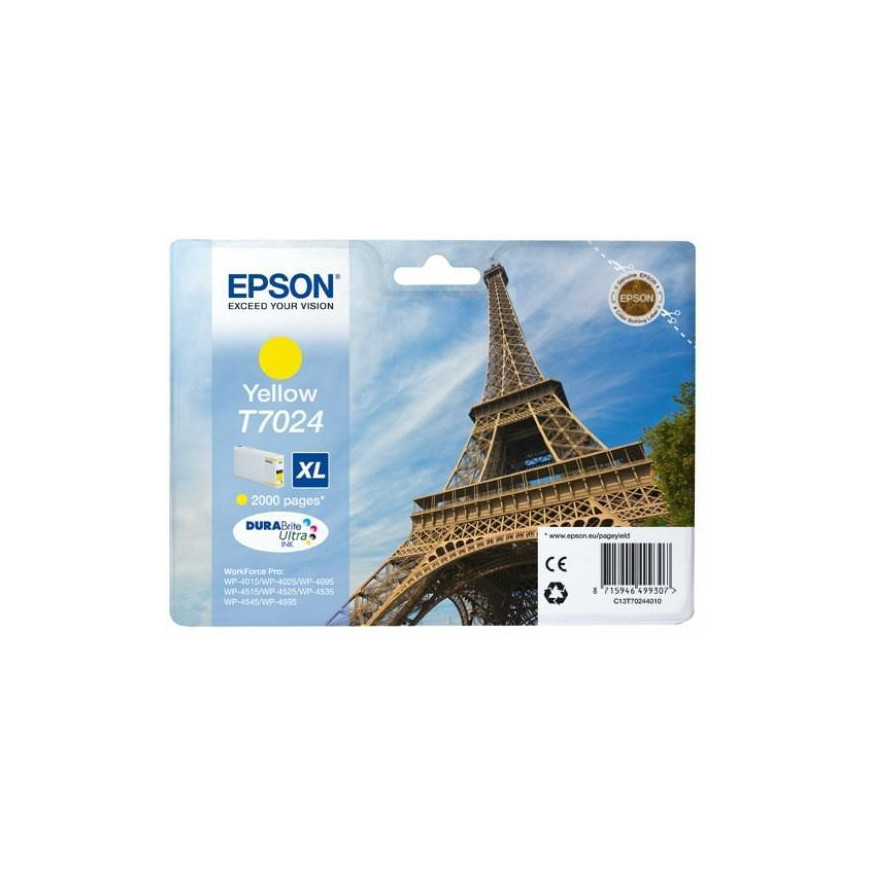 Epson Tusz WP4000 T7024 XL Yellow 2K
