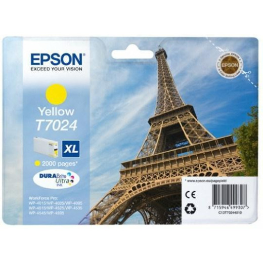 Epson Tusz WP4000 T7024 XL Yellow 2K
