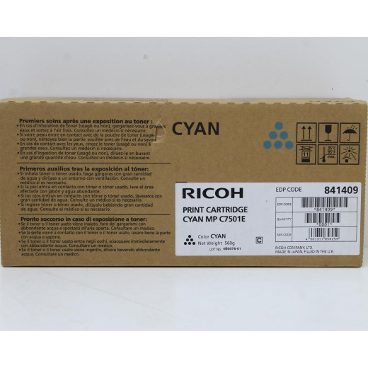 Ricoh Toner MPC6501/7501 Cyan 841409 21,6K