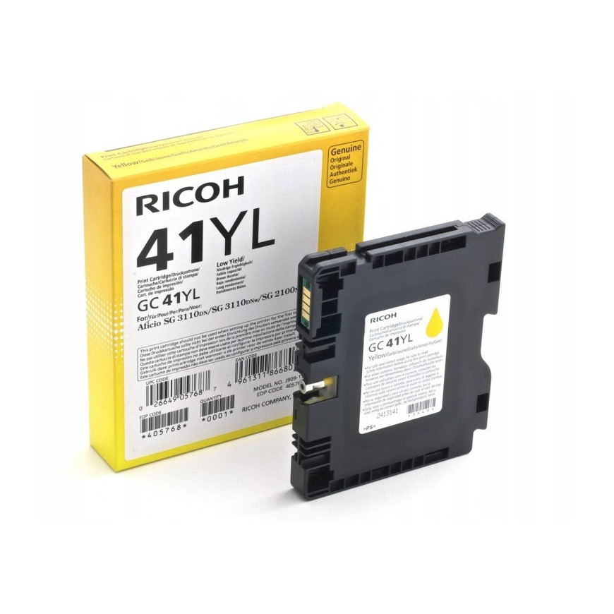 Ricoh Gel cart GC-41YL 405768 Yellow 600s