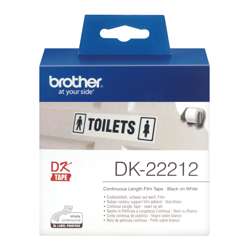 Brother Taśma DK-22212 62mmX15,24m biała