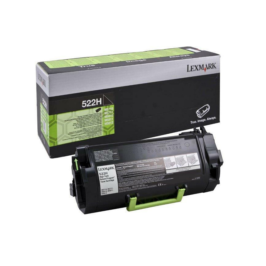Lexmark Toner 52D2H00 Black 25K 522H MS810de, MS810dn, MS810dtn, MS810n,