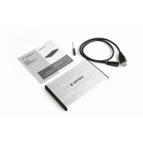 Gembird Obudowa dla dysków 2.5 USB3.0/aluminium/srebrna