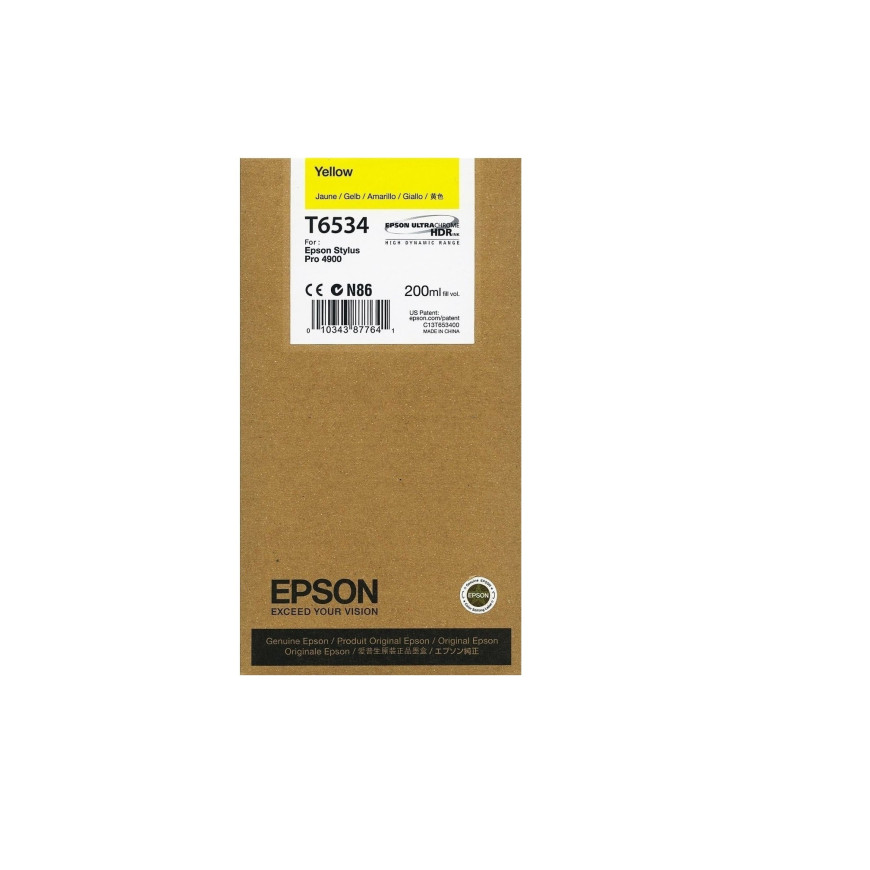 Epson Tusz Stylus Pro 4900 T6534 Yellow 200ml
