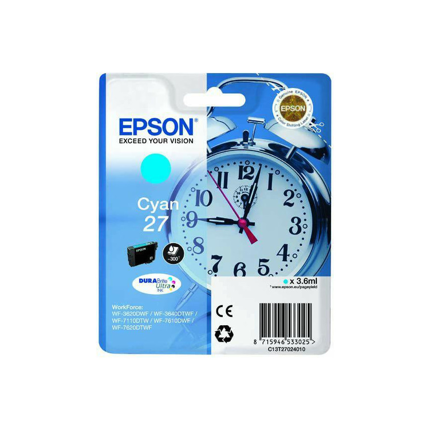 Epson Tusz WF3620/3640 Cyan 3,6ml
