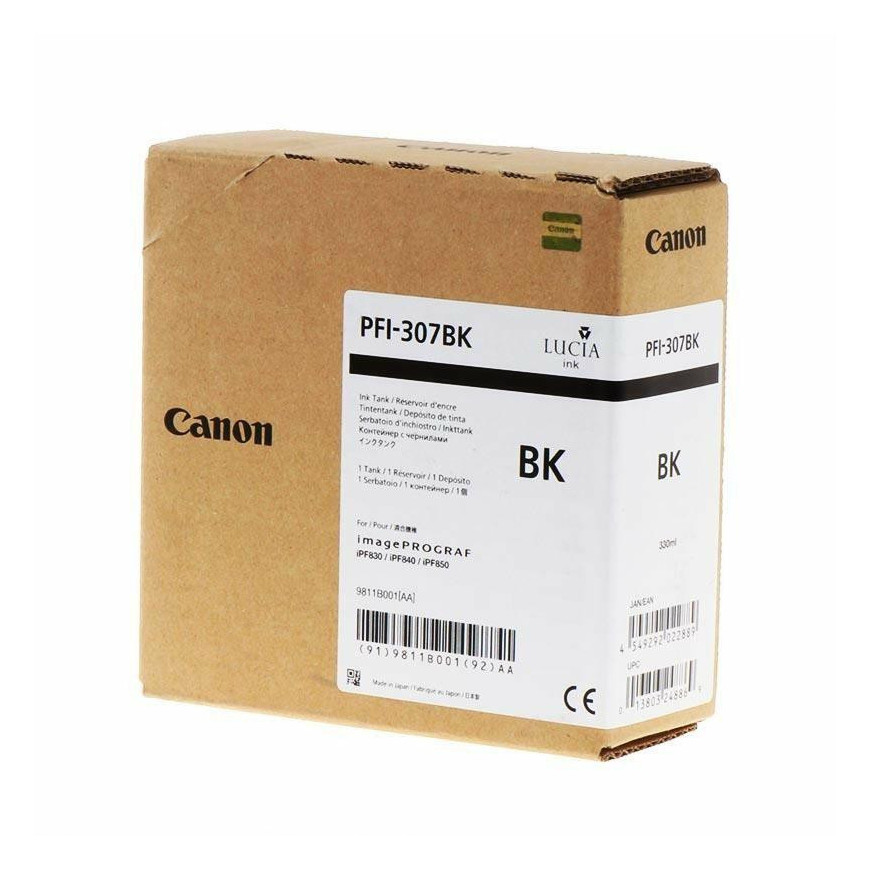Canon Tusz PFI307BK Black 330 ml 