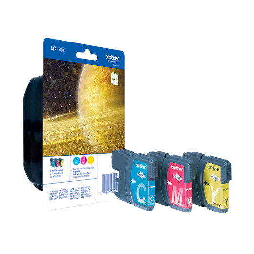 Brother Tusz LC1100 CMY BLISTER 325str 