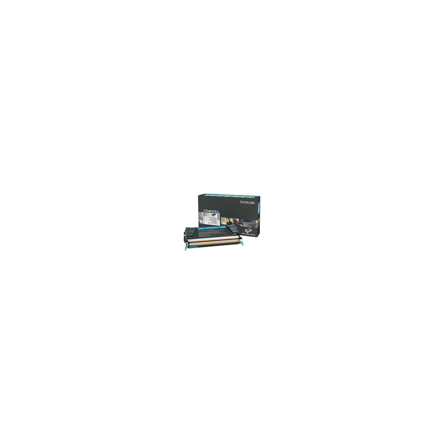 Lexmark toner C734A1CG (cyan) zwrotny