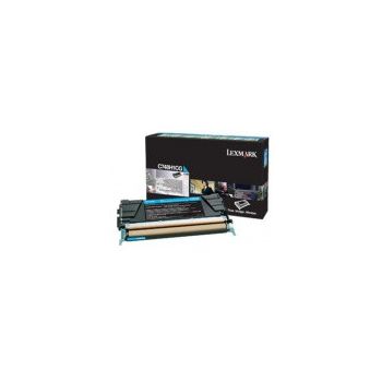 Lexmark toner C748H1CG (cyan) zwrotny