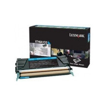 Lexmark toner X746A1CG (cyan) zwrotny