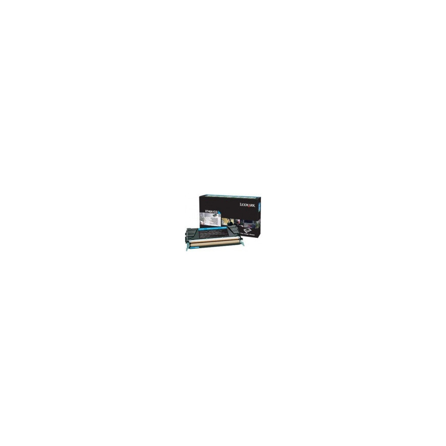 Lexmark toner X746A1CG (cyan) zwrotny