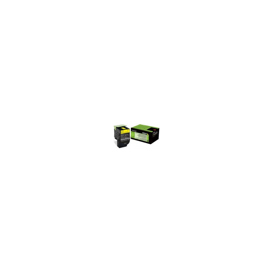 Lexmark toner 80C2HY0 (yellow) 802HY zwrotny