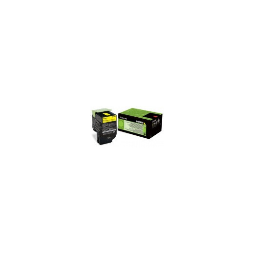 Lexmark toner 80C2HY0 (yellow) 802HY zwrotny