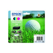 Epson tusz C13T34664010 (cyan, magenta, yellow, black), Multipack Piłka golfowa 34