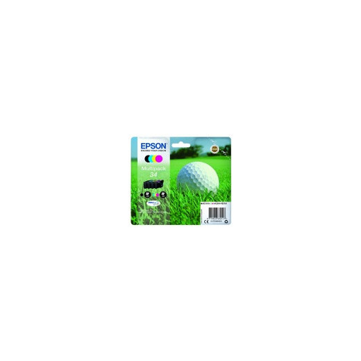 Epson tusz C13T34664010 (cyan, magenta, yellow, black), Multipack Piłka golfowa 34