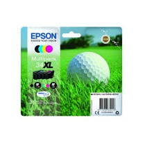 Epson tusz C13T34764010 (cyan, magenta, yellow, black), Multipack Piłka golfowa 34XL