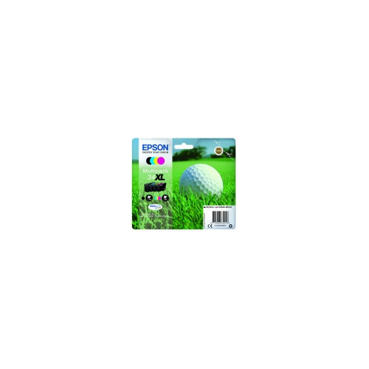 Epson tusz C13T34764010 (cyan, magenta, yellow, black), Multipack Piłka golfowa 34XL