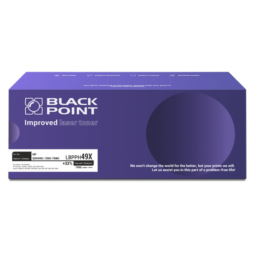 BlackPoint toner zamiennik Q5949X / CRG-708H black