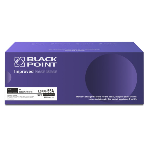 BlackPoint toner zamiennik CE255A / CRG-724 black