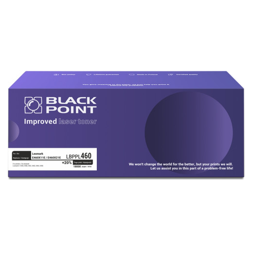 BlackPoint toner zamiennik E460X11E / E460X21E black