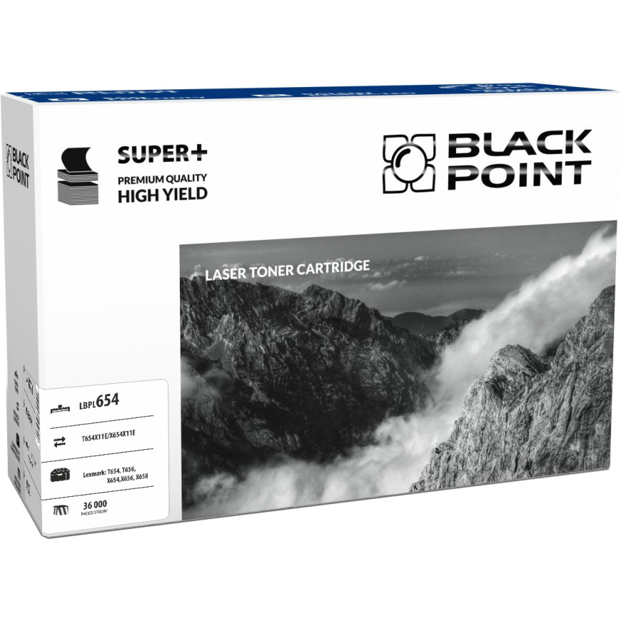 BlackPoint toner zamiennik T654X11E / X654X11E black