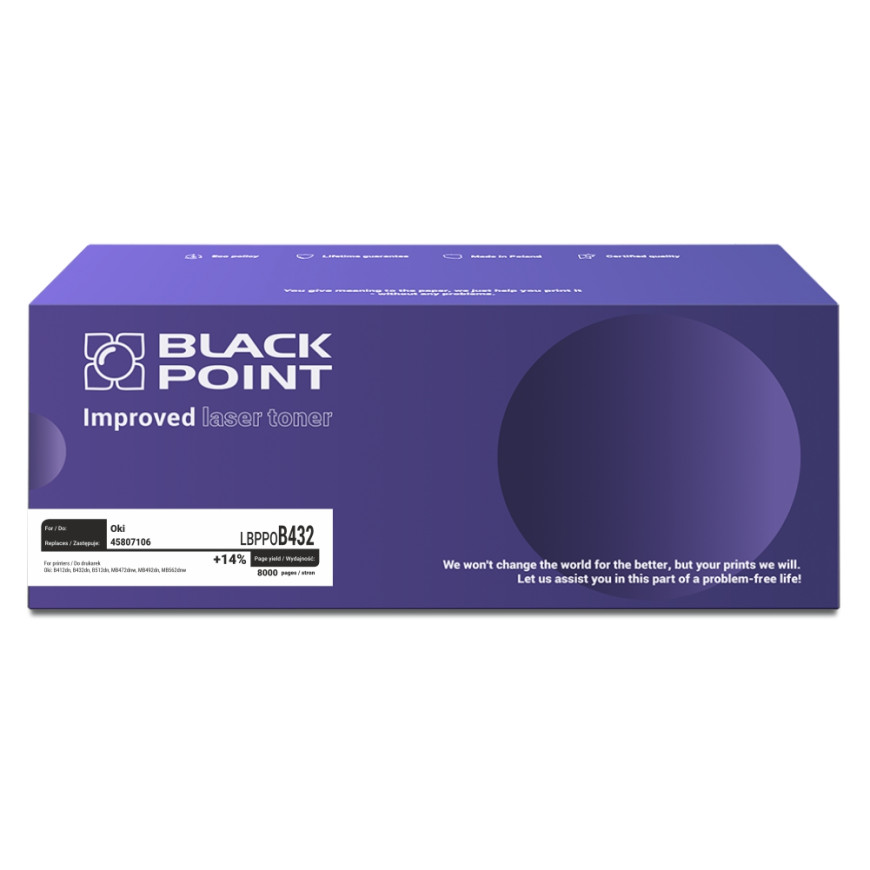 BlackPoint toner zamiennik 45807106 8k