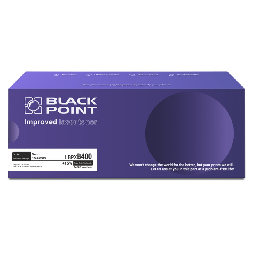 BlackPoint toner zamiennik 106R03585 black