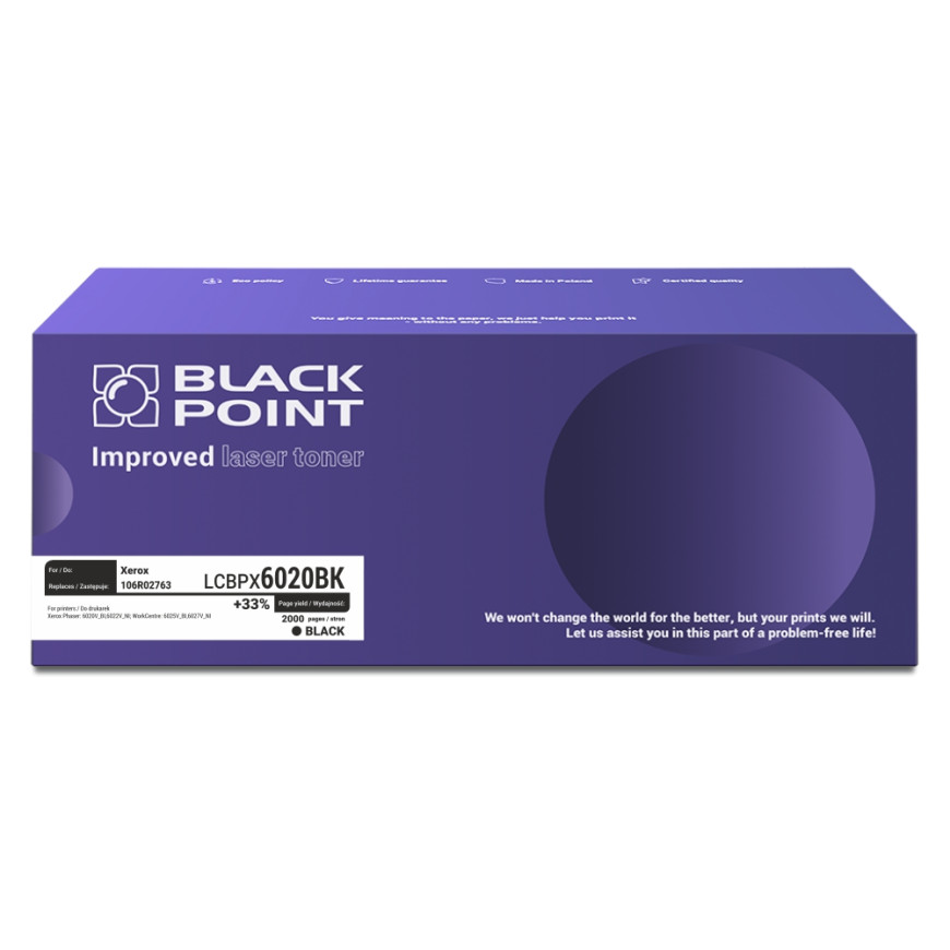 BlackPoint toner zamiennik 106R02763 black
