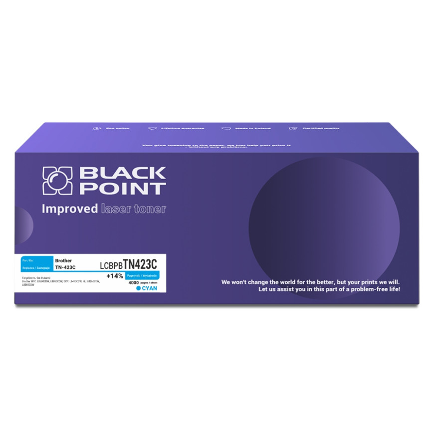 BlackPoint toner zamiennik TN-423C cyan