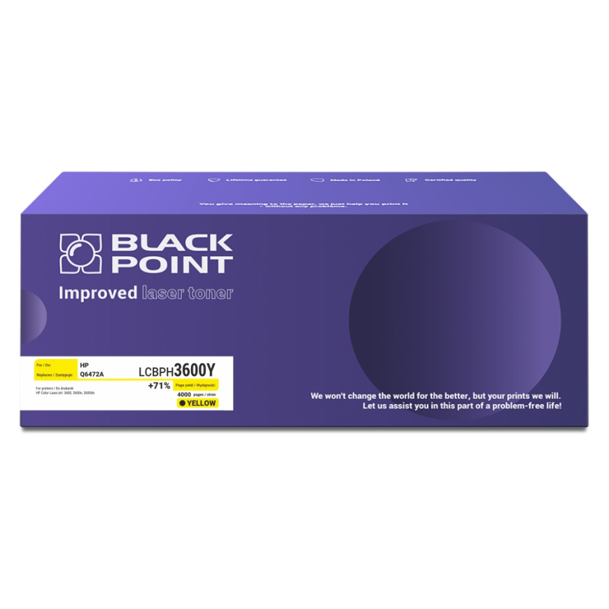 BlackPoint toner zamiennik Q6472A yellow