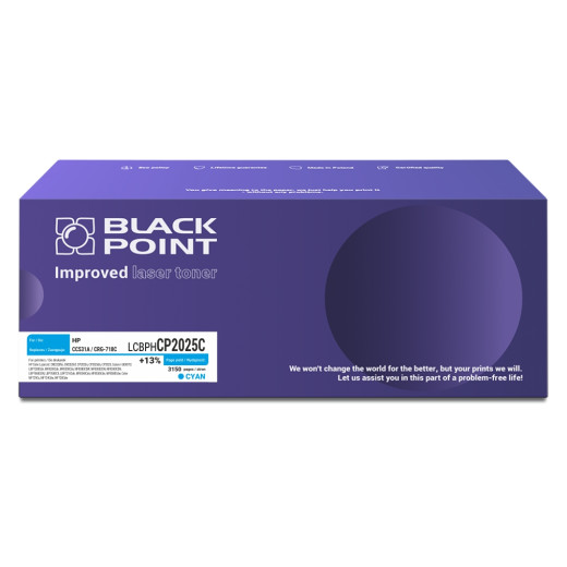 BlackPoint toner zamiennik CC531A / CRG-718C cyan