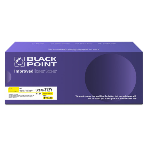 BlackPoint toner zamiennik CE312A / CRG-729Y yellow