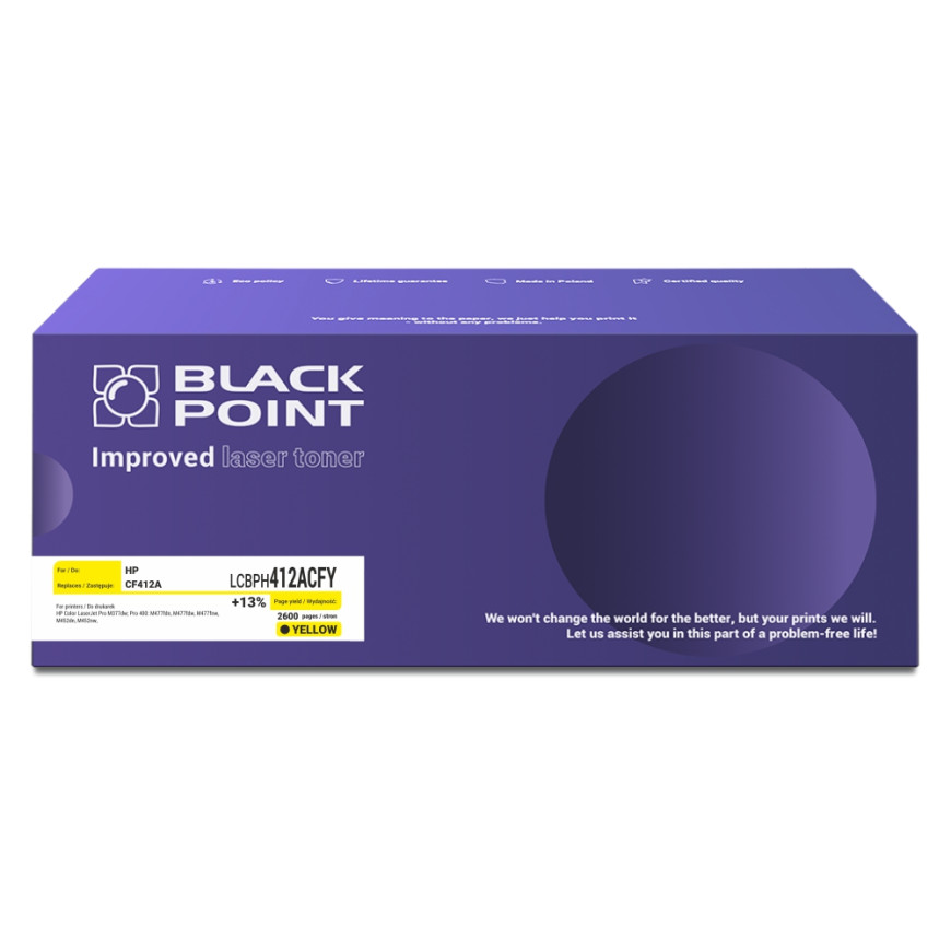 BlackPoint toner zamiennik CF412A yellow