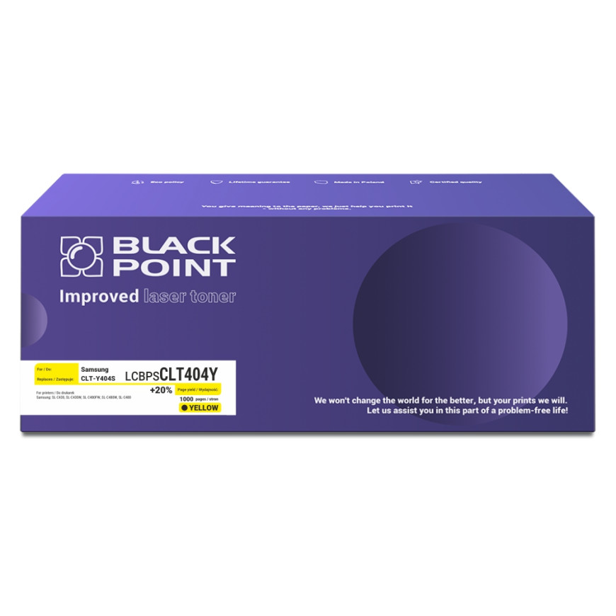 BlackPoint toner zamiennik CLT-Y404S yellow