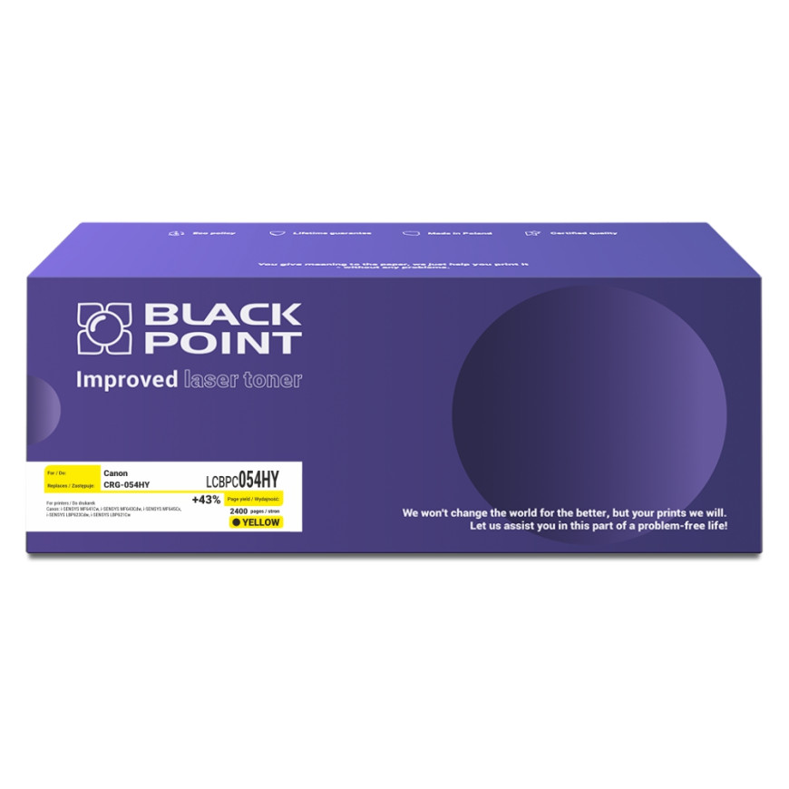 BlackPoint toner zamiennik CRG-054HY yellow