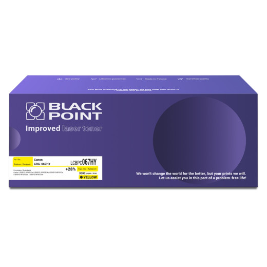 BlackPoint toner zamiennik CRG-067HY yellow 3k