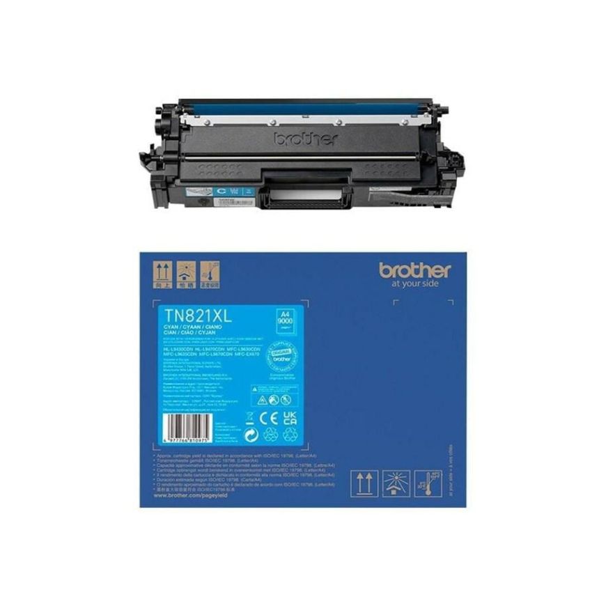 Brother toner TN-821XLC cyan 9k